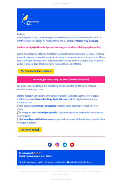 ⭐ Sprawdź plan zajęć dla 5-latków i posłuchaj o tym, jak uczymy krytycznego myślenia