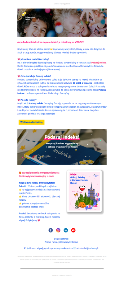 Zostań darczyńcą. 🎁 Mamy drobny upominek dla Ciebie i Twojego dziecka