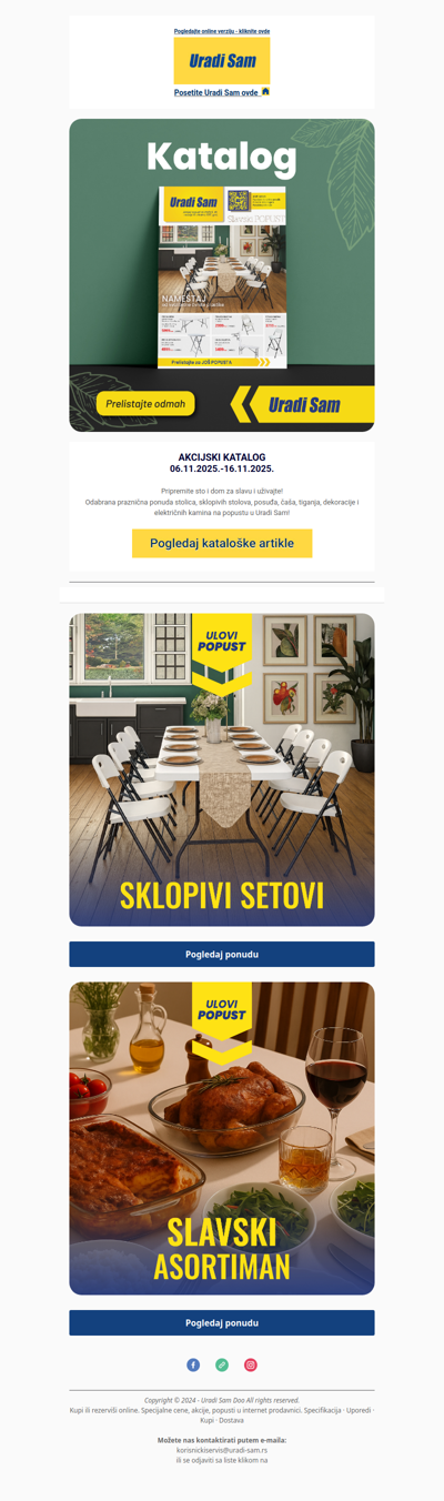 Praznična ponuda proizvoda na popustu 🏡