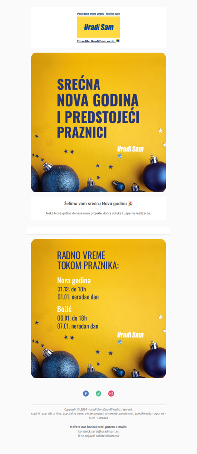 Želimo vam srećnu Novu godinu 🎉