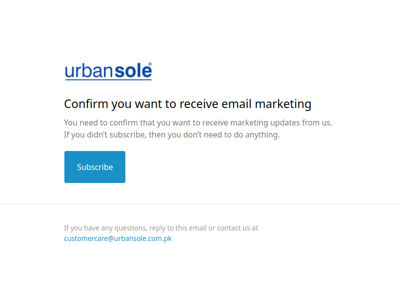 Confirm you want to receive email marketing