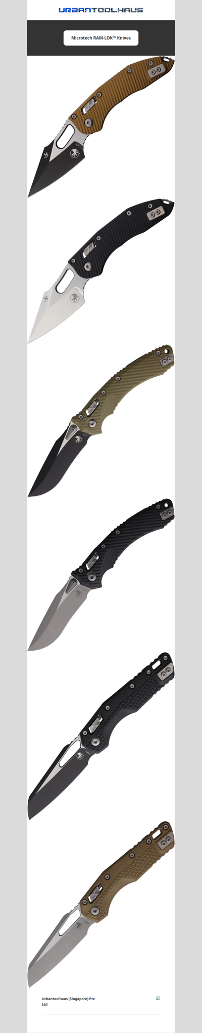 Microtech RAM-LOK™ knives now available