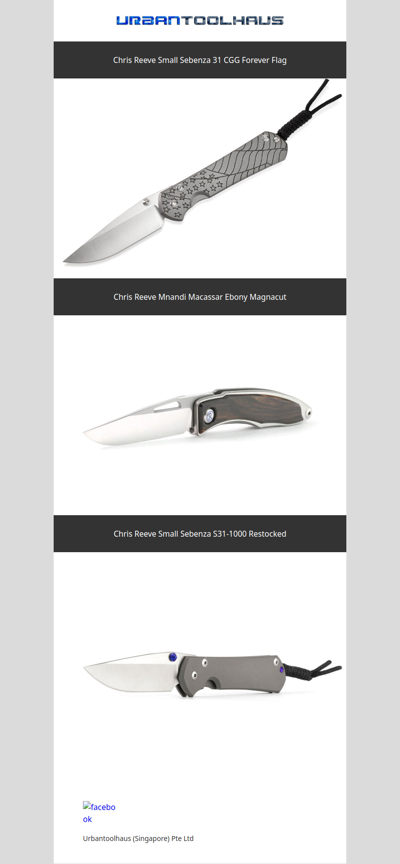 Chris Reeve Small Sebenza 31 CGG Forever Flag