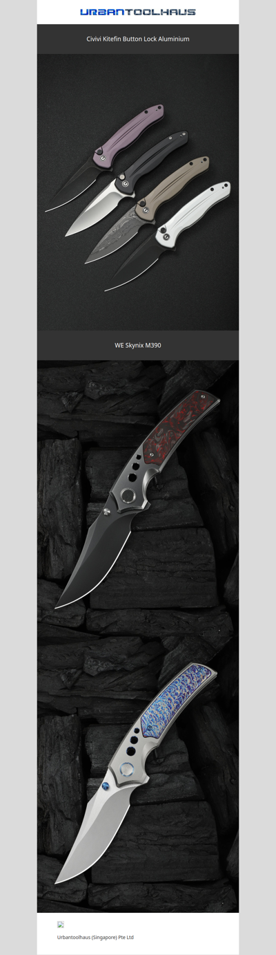 Civivi Kitefin Button Lock Aluminium