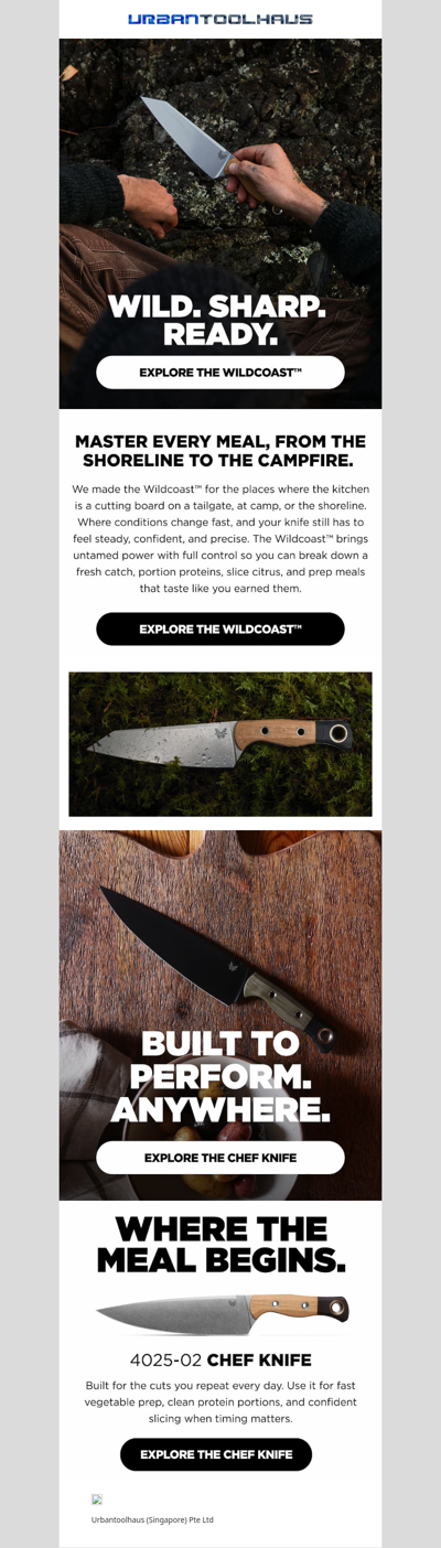 New Benchmade Wildcoast and Chef Knife