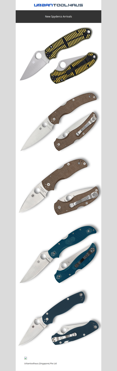 New Spyderco Arrivals