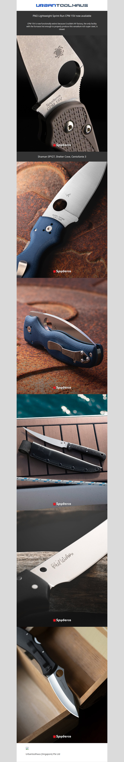 Spyderco PM2 Lightweight Sprint Run CPM 15V now available