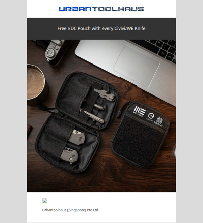 Free EDC Pouch with every Civivi/WE Knife