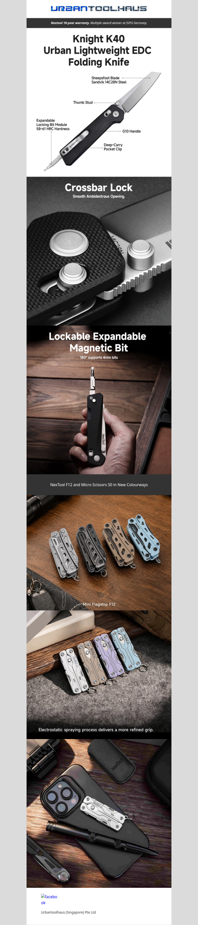NexTool Knight K40 Axis-Lock Folding Knife
