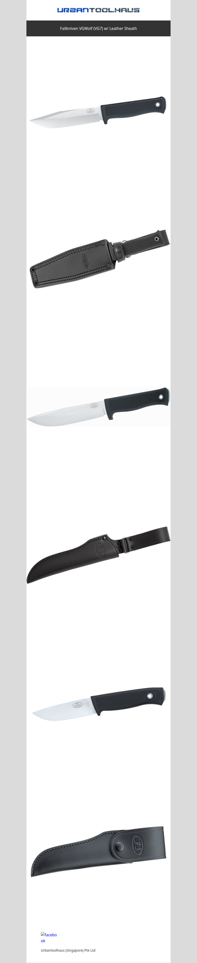 Fallkniven VGWolf (VG7) w/ Leather Sheath
