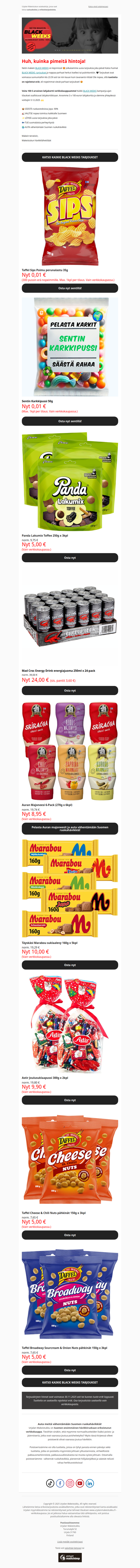 🖤 Pimeät hinnat jatkuvat 😍 Mad Croc 24,00€/24-pack