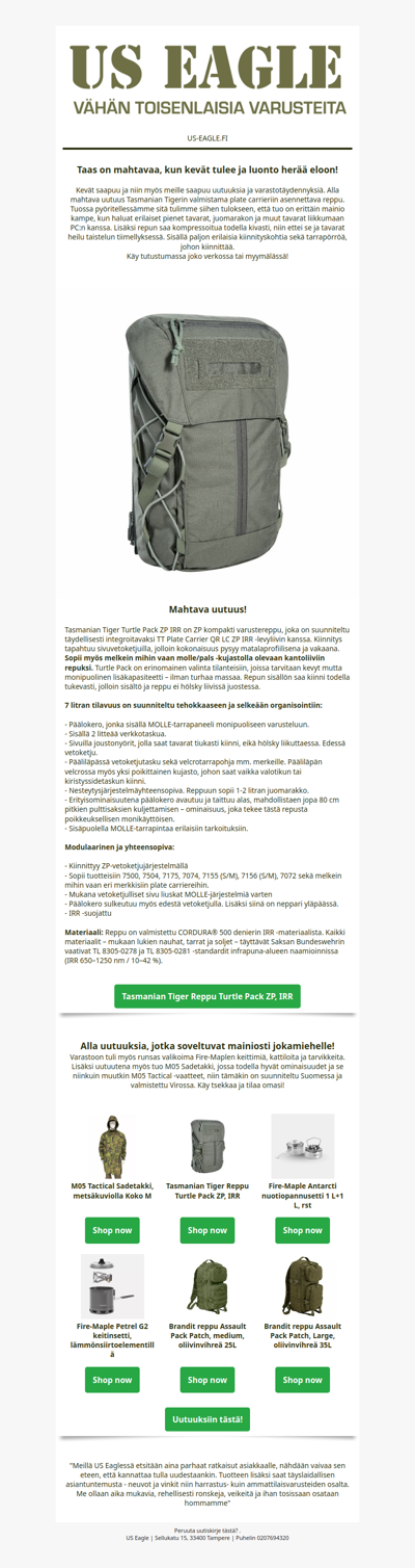 Valmistaudu kevääseen uusilla varusteilla😍