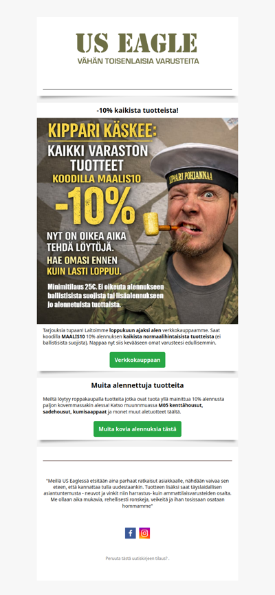 KOKO VALIKOIMA ALENNUKSESSA! Nappaa varusteet alkavaan kauteen.🥳