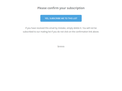 Confirm your subscription