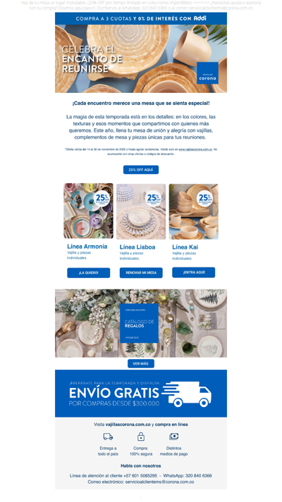 Tus mejores momentos empiezan con 25% OFF ✨