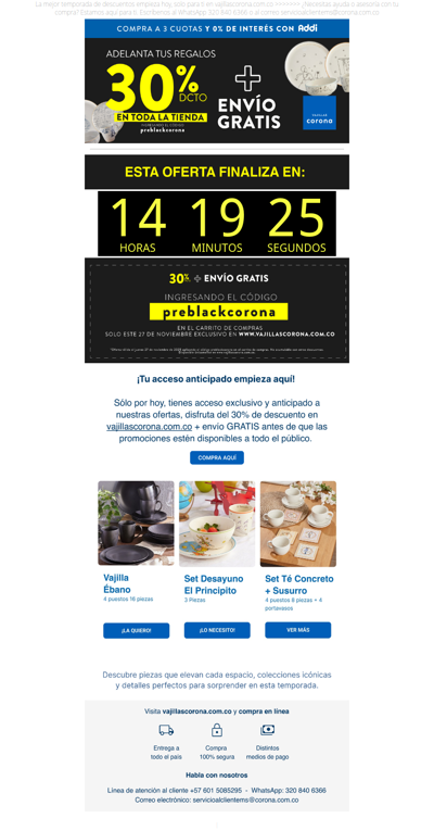 SOLO PARA TI 🔥 ¡Acceso anticipado al Pre Black con 30% OFF!