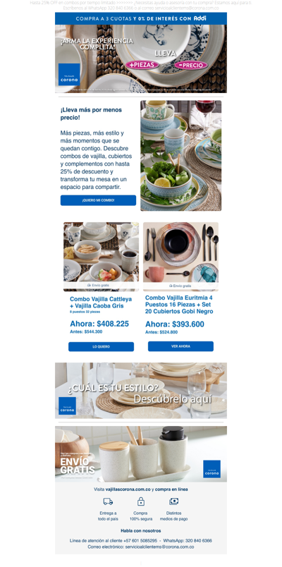 💫 Encuentra el combo perfecto para tu mesa