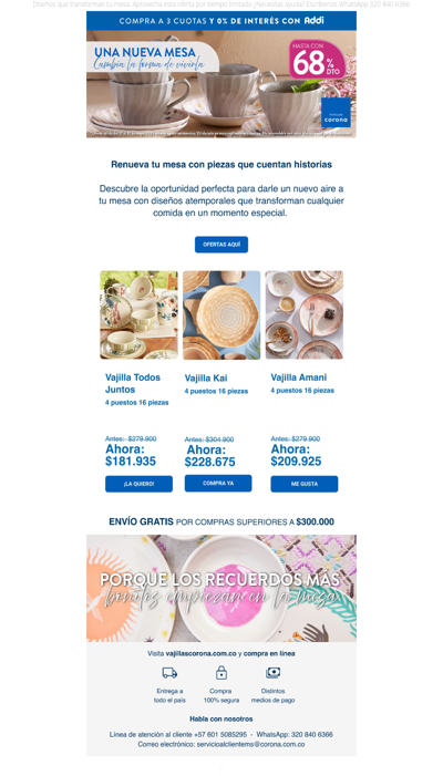 Una nueva mesa cambia la rutina  ✨ ¡Hasta 68% dcto para encontrar piezas únicas! 💙