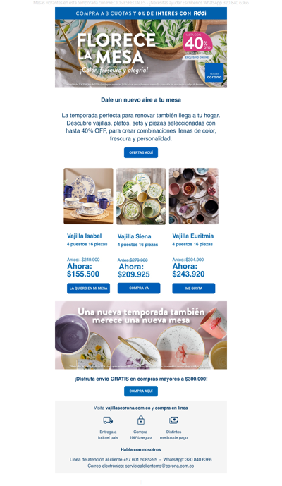 ¿Cuál de estas mesas es más tú? 💙 Descubre tu vajilla perfecta en oferta
