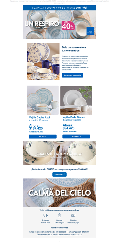 💫 ¿Y si tu mesa necesitara un nuevo aire? 💙 Hasta 40% DCTO