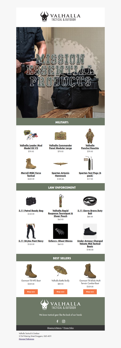 Mission Essential Products💪