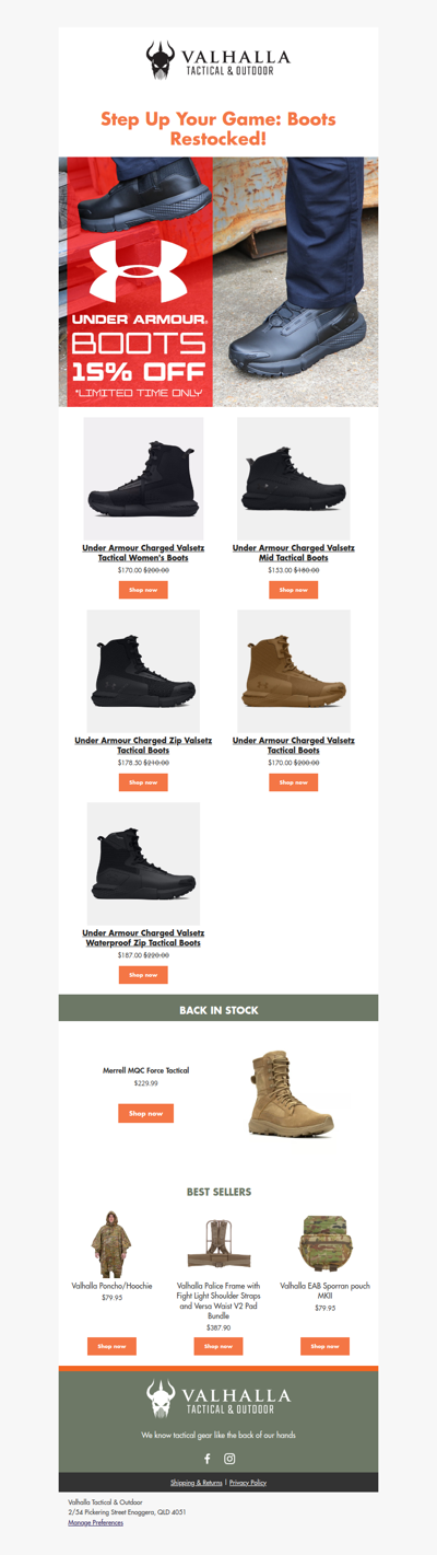 Step Up Your Game: Boots Restocked!🥾