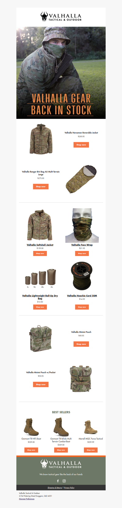 Restocked Tactical Gear Just for You!💪