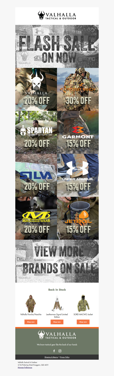 ⚡ Don't Miss Our Valhalla Flash Sale!