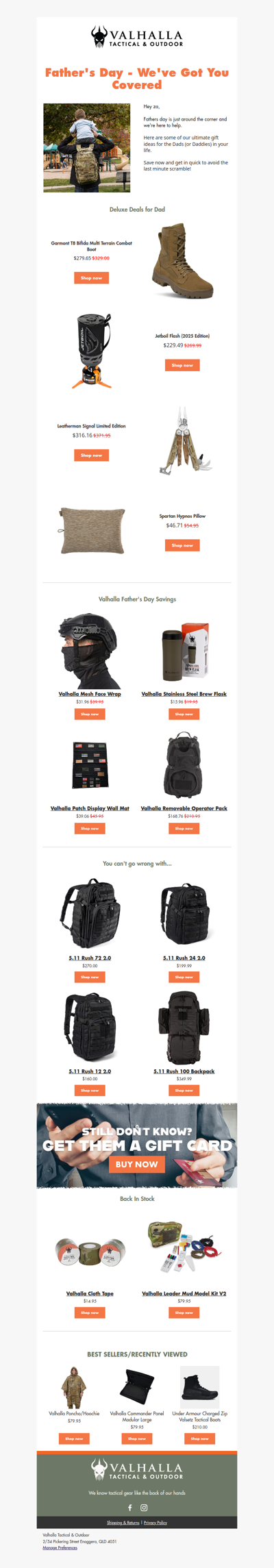 🎉 Get Dad The Gear They Deserve!
