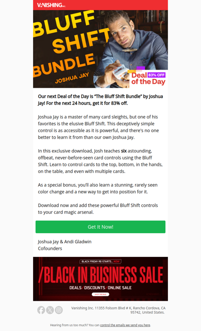 DOTD #9: Learn From Josh for 83% off!