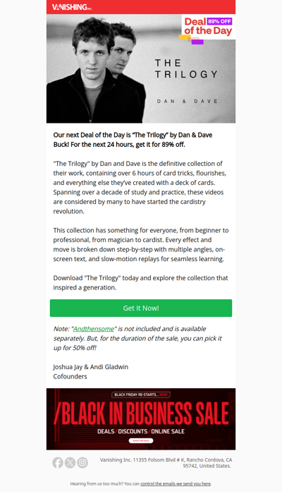 DOTD #11: Dan & Dave’s Trilogy is 89% off!