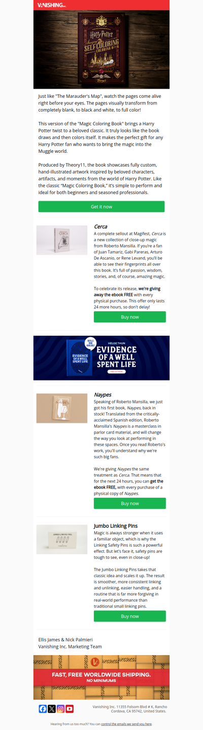 Just in from Hogwarts!