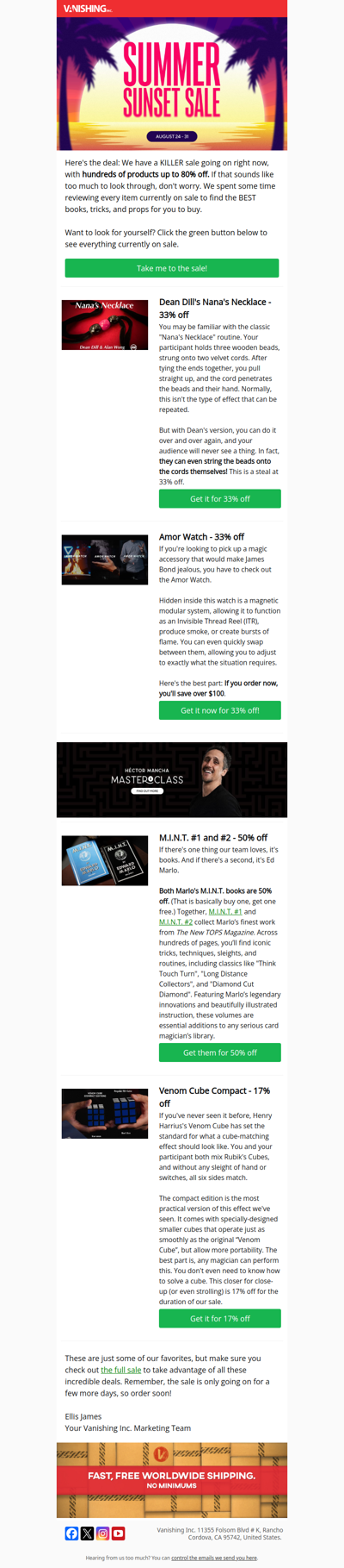 Everything in this newsletter is on SALE!