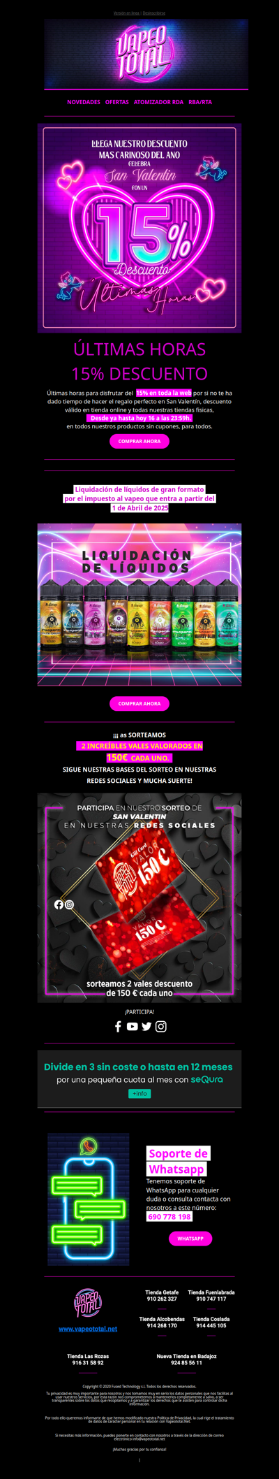 🥰😍🎁  15% Últimas Horas San Valentín 🎁🥰😍