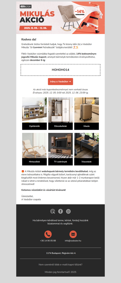 🔔Csilingel a Vasbútor kuponkód 🔔