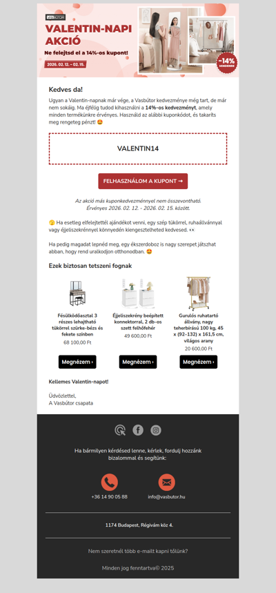 Ne felejtsd el a 14%-os kupont! 💡