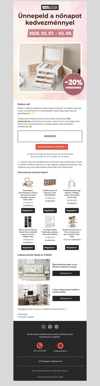 Boldog nőnapot kívánunk! 🌷