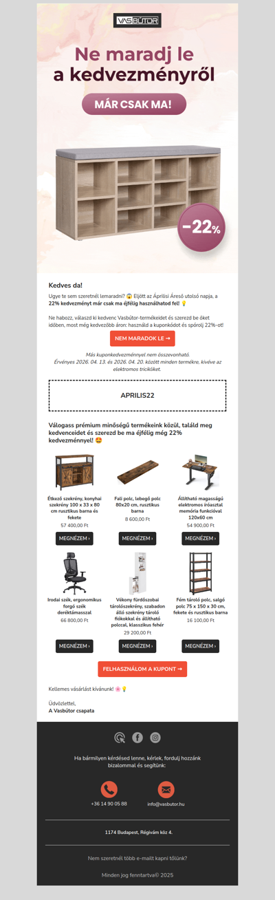 Ne maradj le a 22% kedvezményről! 🚨