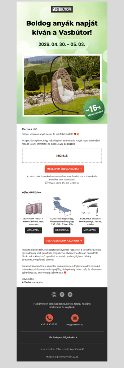 🚩 Vasárnap anyák napja