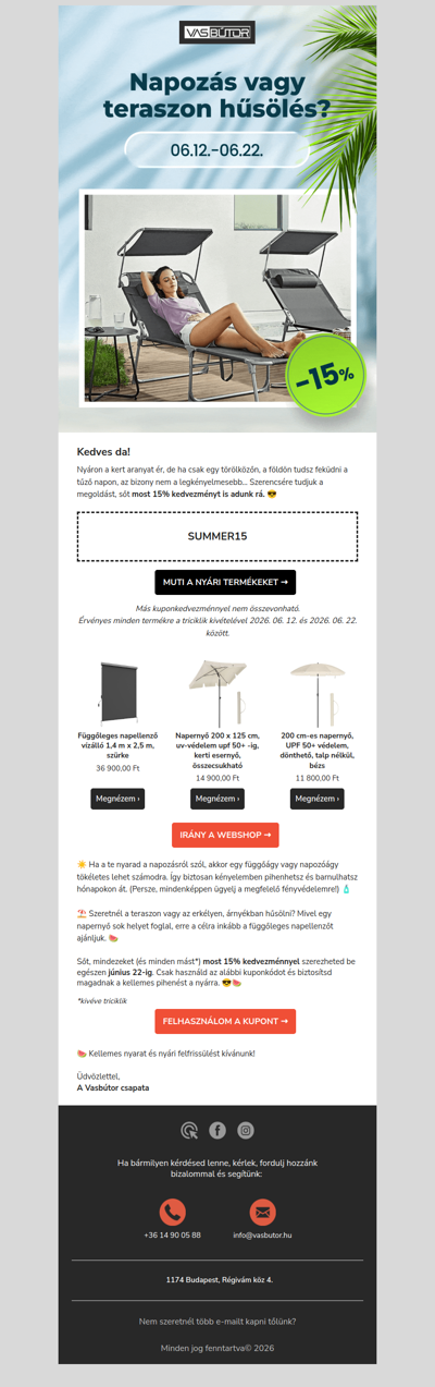 Napozás vagy teraszon hűsölés? ☀️⛱️