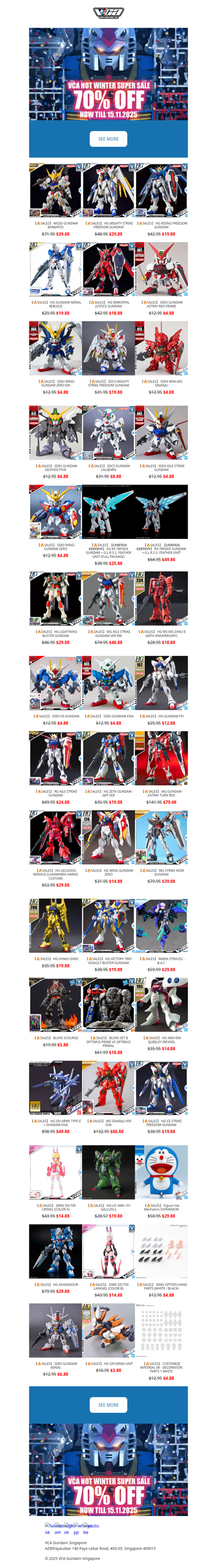 ❄️ 𝐕𝐂𝐀 𝐖𝐈𝐍𝐓𝐄𝐑 𝐒𝐀𝐋𝐄 𝟐𝟎𝟐𝟓 | VCA Gundam Singapore