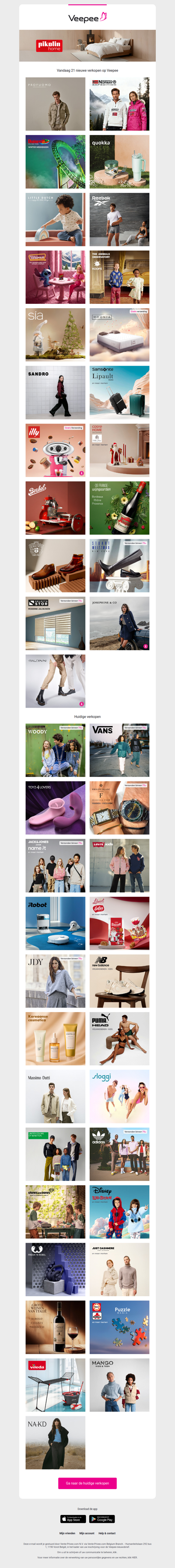 Vandaag: Profuomo, Geographical Norway, Vakantiepark Duinrell en 18 andere verkopen op Veepee