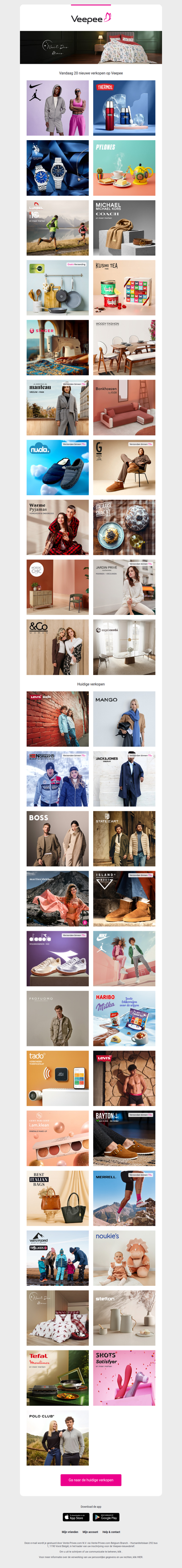 Vandaag: NIKE, Thermos, U.S. Polo en 17 andere verkopen op Veepee