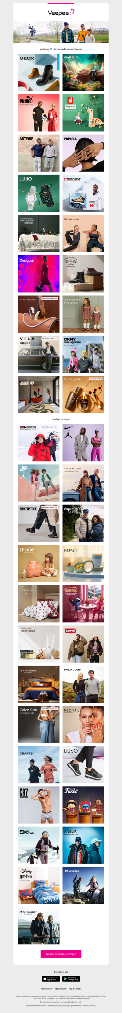 Vandaag: Geox, Garmin, Puma en 15 andere verkopen op Veepee