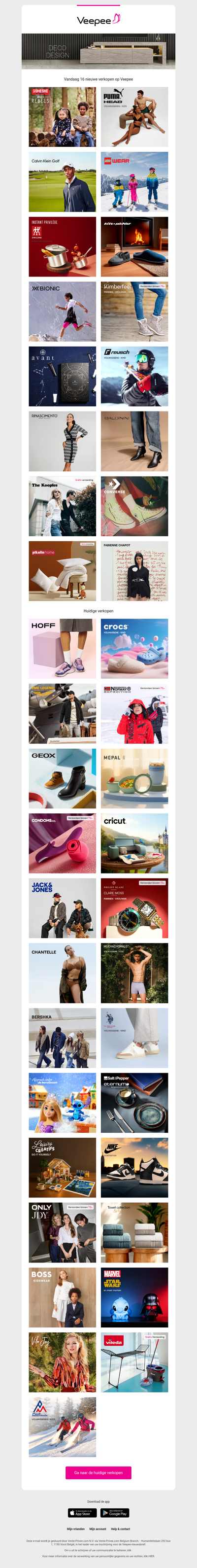 Vandaag: Someone & Mini Rebels, Puma, Calvin Klein Golf en 13 andere verkopen op Veepee