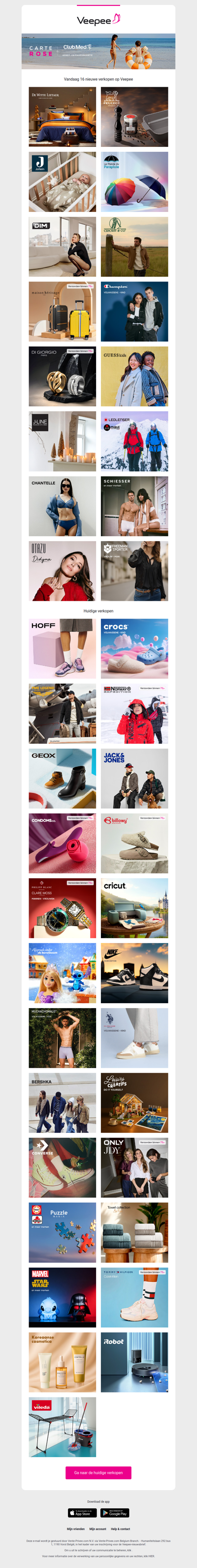 Vandaag: De Witte Lietaer, MOULINS PEUGEOT, Jollein en 13 andere verkopen op Veepee