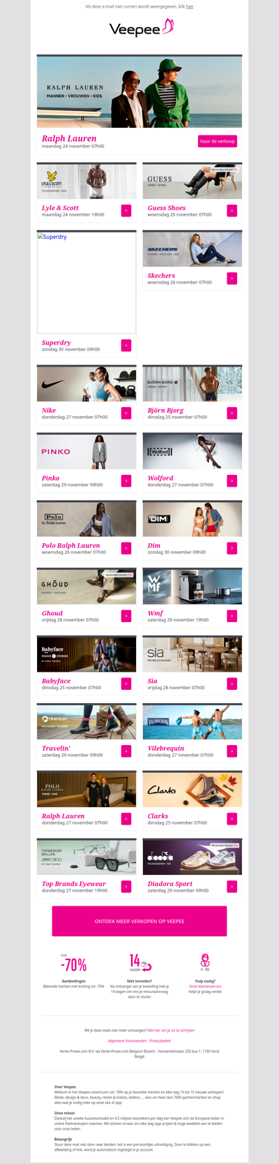 Deze week: Ralph Lauren, Lyle & Scott, Guess Shoes, Superdry, Skechers en meer!