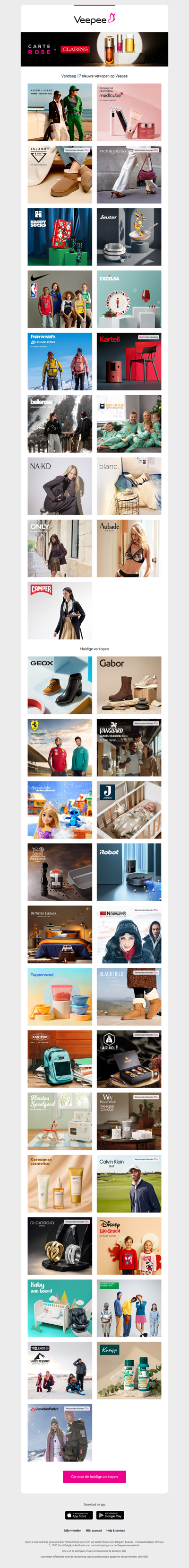 Vandaag: Ralph Lauren, Medicube, Island Boot en 14 andere verkopen op Veepee