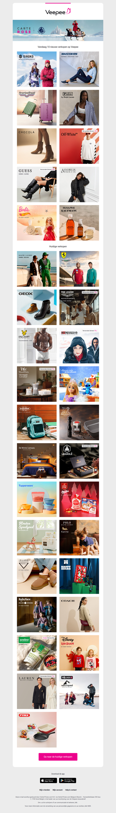 Vandaag: Siroko, Skechers, American Travel  en 7 andere verkopen op Veepee