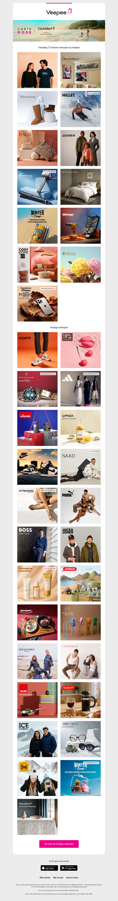 Vandaag: WOOOP, Orangewallz, Chaussures d'hiver en 10 andere verkopen op Veepee